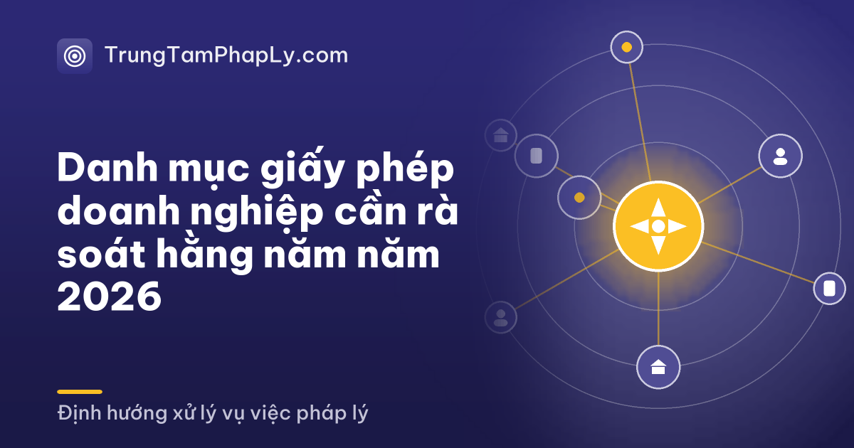 Danh mục giấy phép doanh nghiệp cần rà soát hằng năm năm 2026