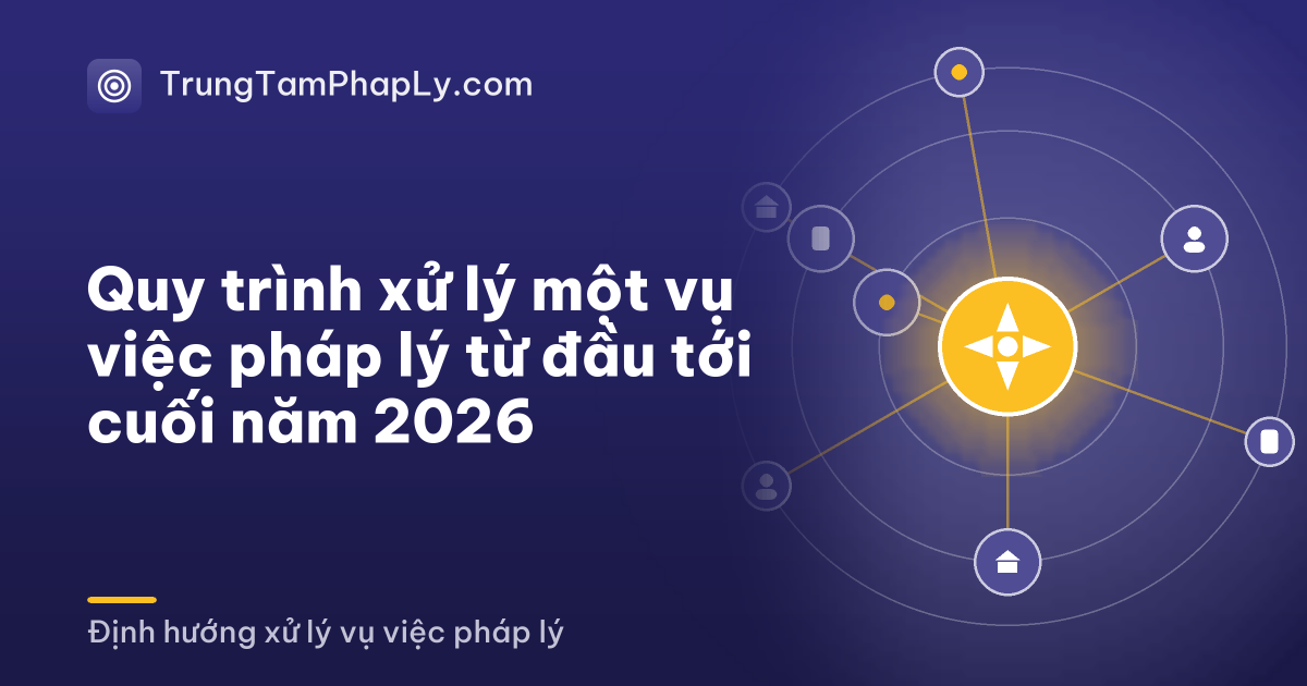 Quy trình xử lý một vụ việc pháp lý từ đầu tới cuối năm 2026